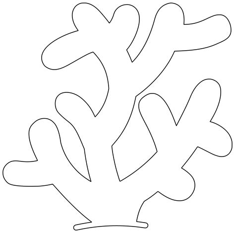 Free Printable Coral Template