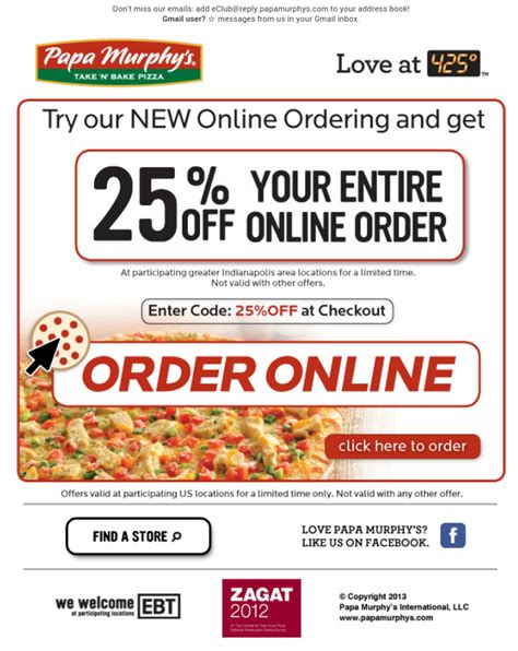 Free Printable Coupons Pappa Murphys