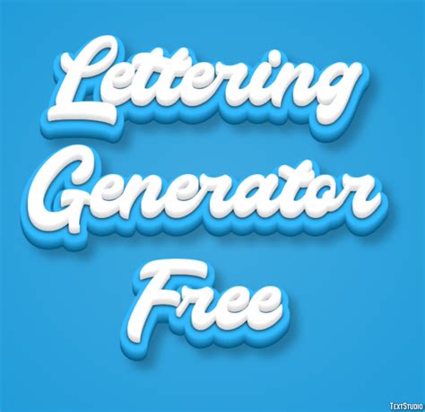 Free Printable Creative Lettering Generator