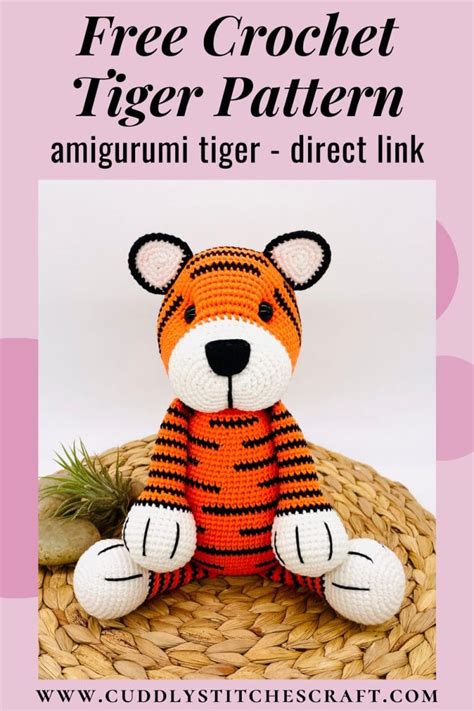 Free Printable Crochet Tiger Pattern