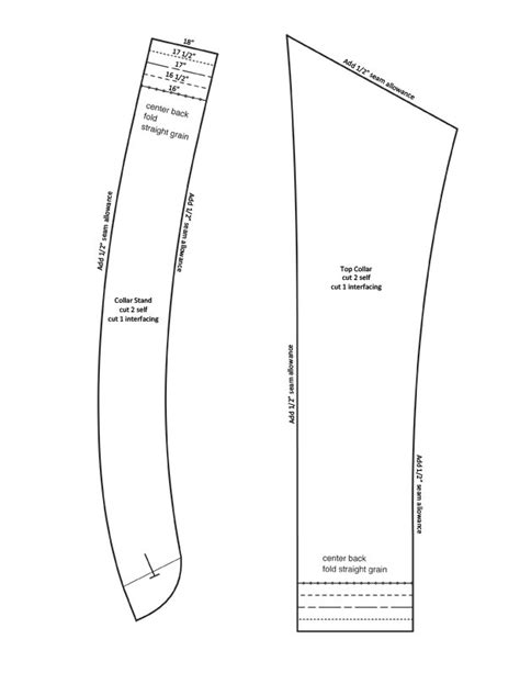 Free Printable Cuff And Collar Patterns