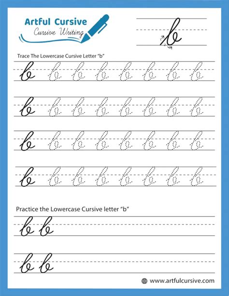 Free Printable Cursive B
