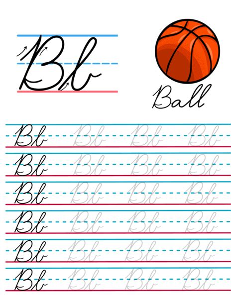Free Printable Cursive B Donna Young