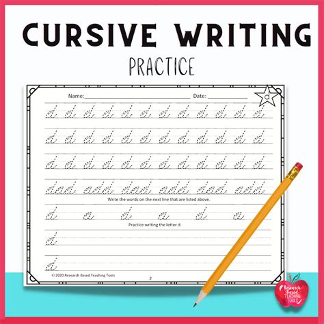 Free Printable Cursive Handwriting Packet