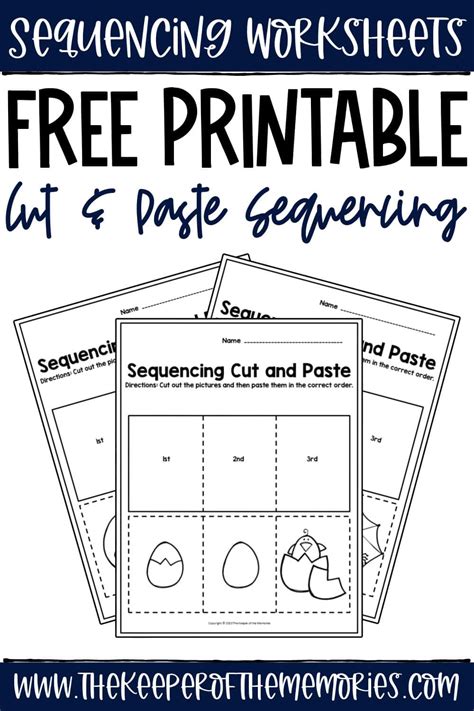 Free Printable Cut And Paste Sequencing Worksheets