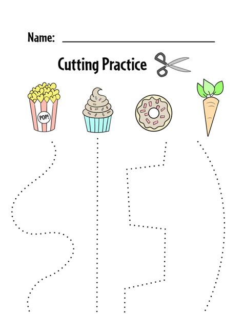 Free Printable Cutting Practiced