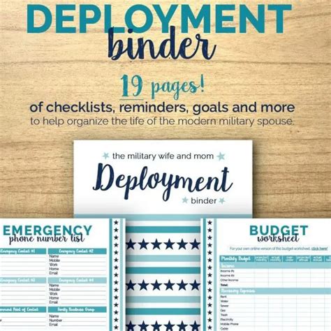 Free Printable Deployment Binder