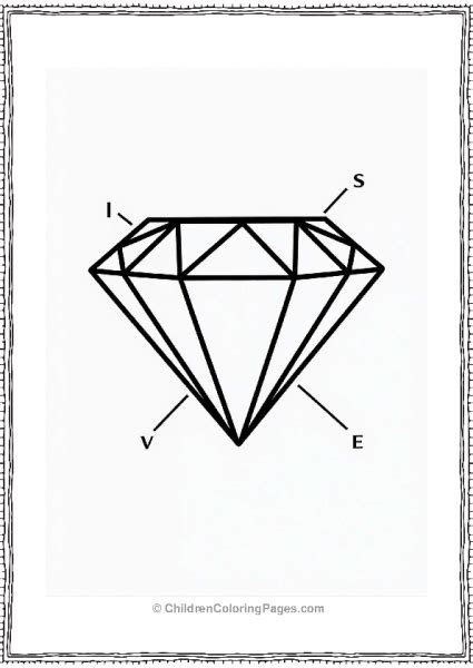 Free Printable Diamond With Facets