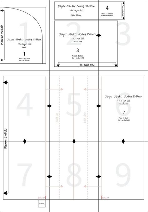 Free Printable Diaper Stacker Pattern