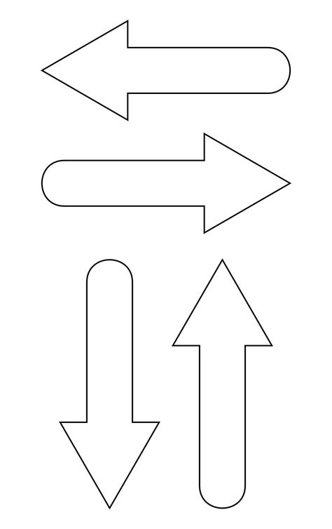 Free Printable Directional Arrows