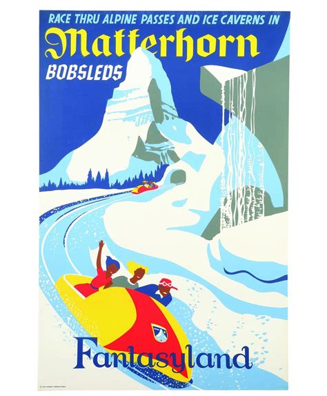 Free Printable Disneyland Attraction Posters Matterhorn