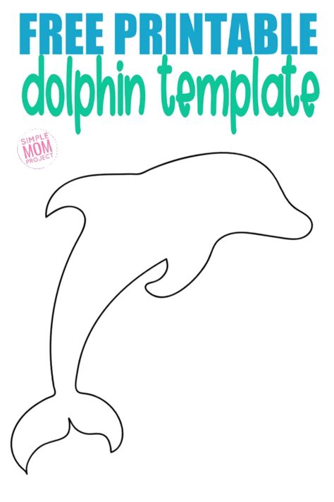 Free Printable Dolphin Template