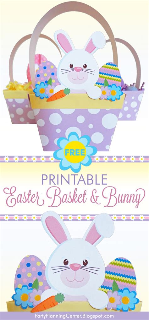 free printable easter bunny basket template