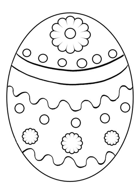 free printable easter egg coloring pages