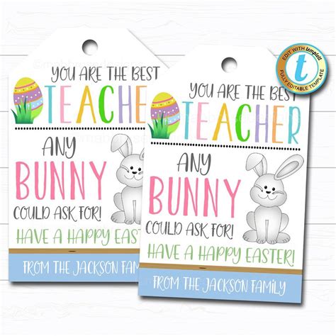 free printable easter tags for teachers