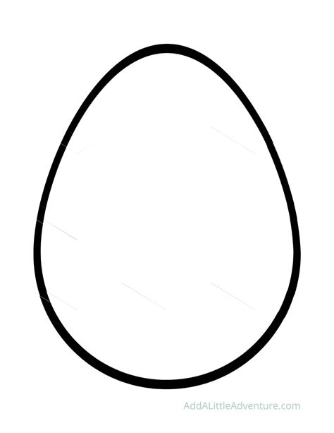 Free Printable Egg Outline