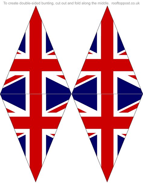 free printable england flag bunting