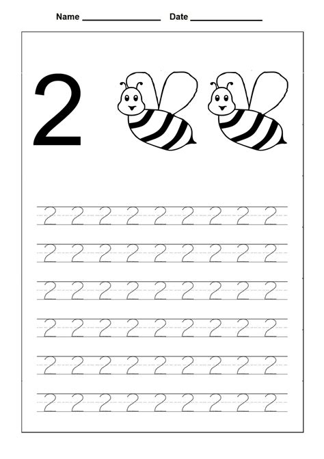 Free Printable For Number 2 Activity Sheets