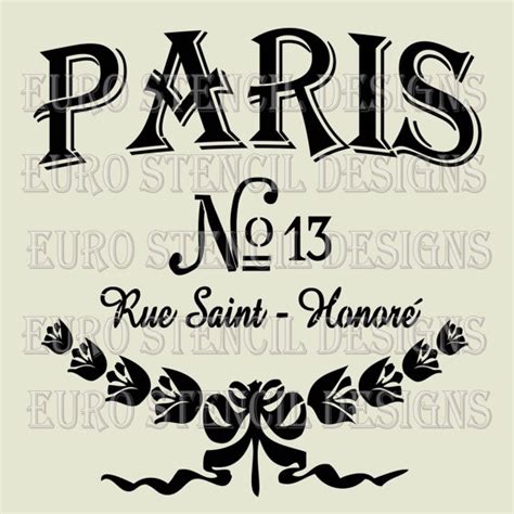 Free Printable French Stencils