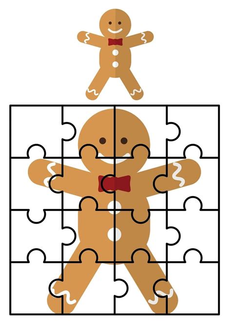 Free Printable Gingerbread Puzzle