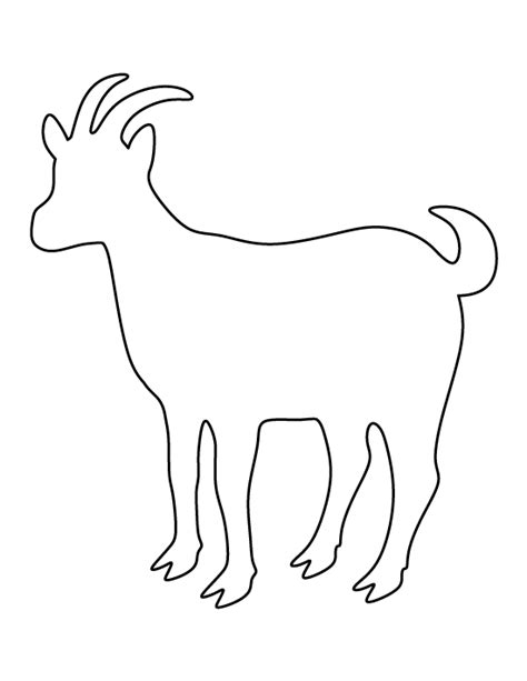 free printable goat templates