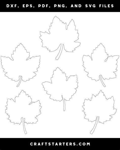Free Printable Grape Leaf Stencils