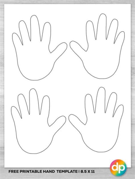 Free Printable Hand Shape