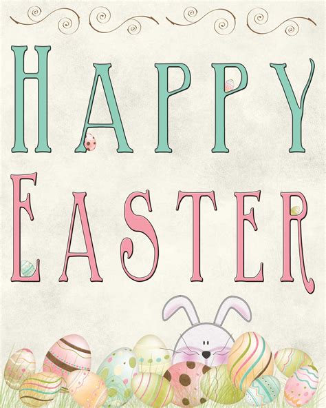 free printable happy easter card