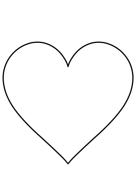 free printable heart template pdf printable template