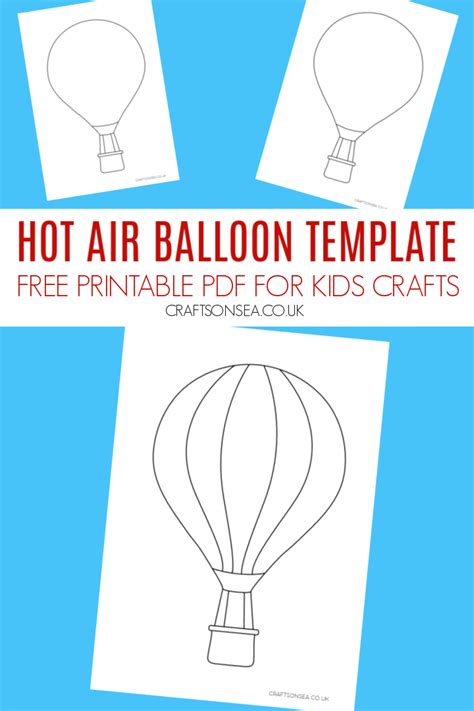 free printable hot air balloon patterns