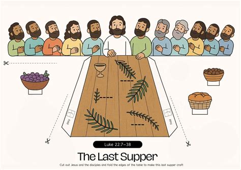 Free Printable Last Supper Craft