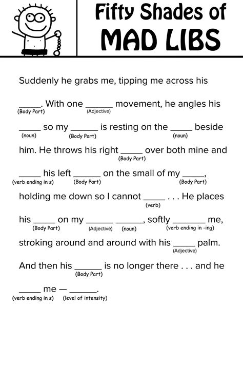 Free Printable Mad Libs Booklet