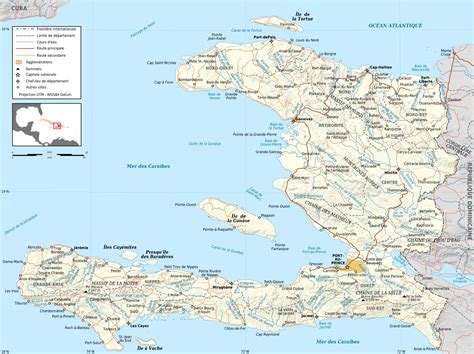 free printable map of haiti