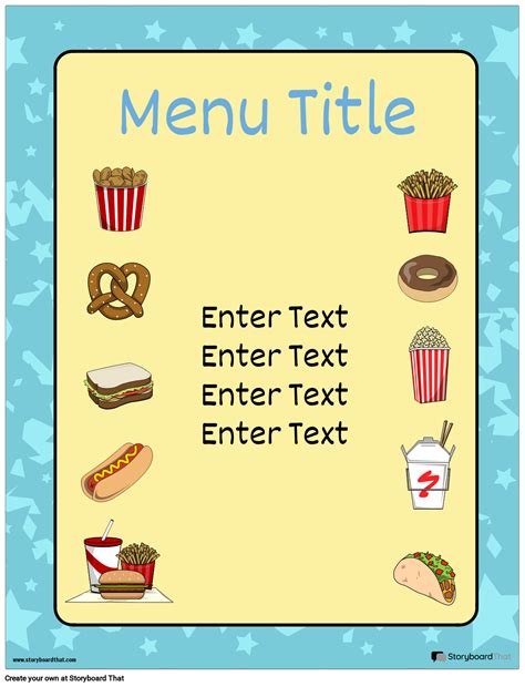 Free Printable Menu Maker