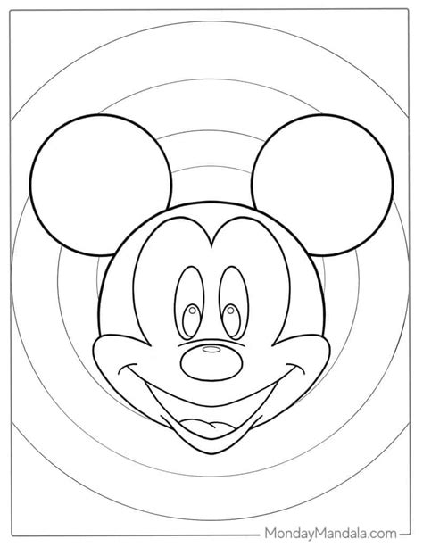 Free Printable Mickey Mouse Face