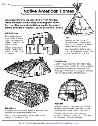 Free Printable Native American Resources