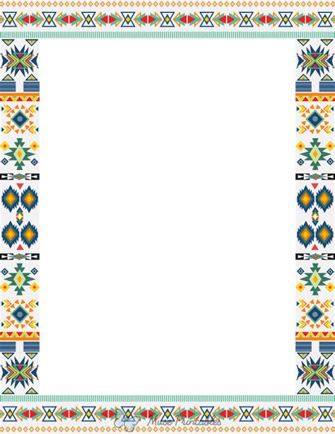 Free Printable Native Arrow Borders
