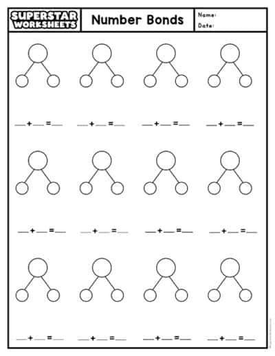 Free Printable Number Bond Template