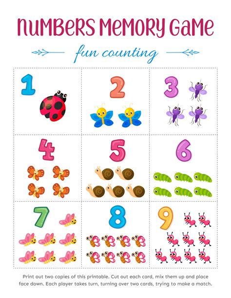 Free Printable Number Games