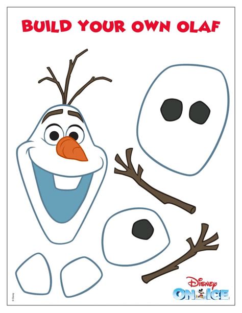 Free Printable Olaf Face