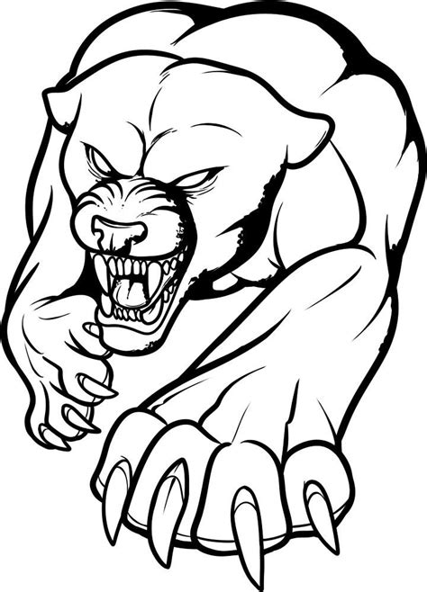 free printable panther coloring pages