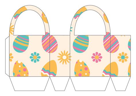 free printable paper easter baskets