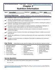 Free Printable Pdf Summary Introduction To Basic Principles Of Nutrition Science Chapter 3