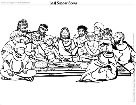 free printable pictures of the last supper