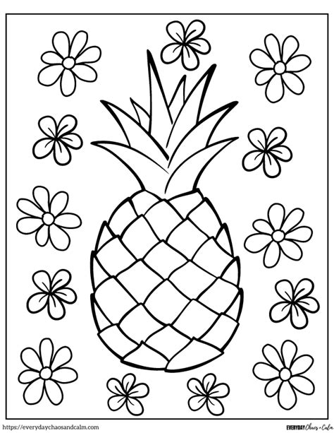 Free Printable Pineapple Pages