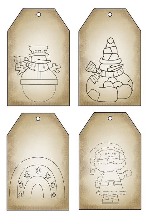 Free Printable Primitive Hang Tags