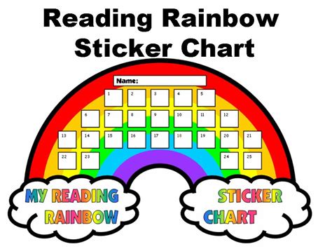 Free Printable Reading Sticker Chart