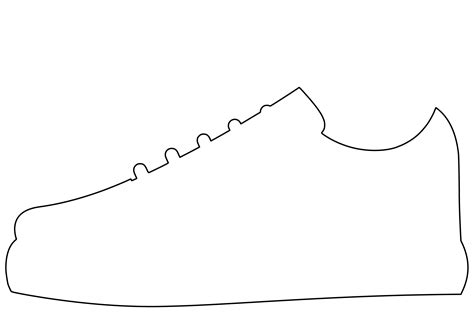 Free Printable Running Shoe Template