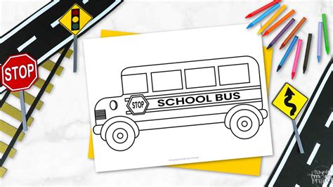 Free Printable School Bus Template
