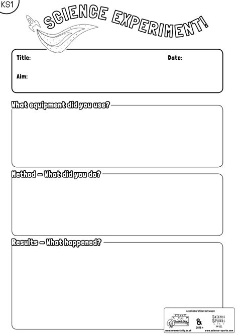 Free Printable Science Experiment Form